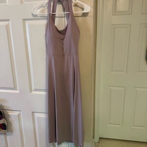 Halara Elegant Mauve Halter Dress